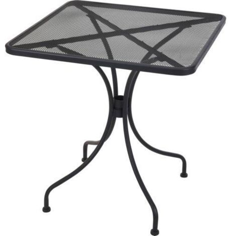 Mesa jardin  gris aluminio 70x70cm.  X81000050