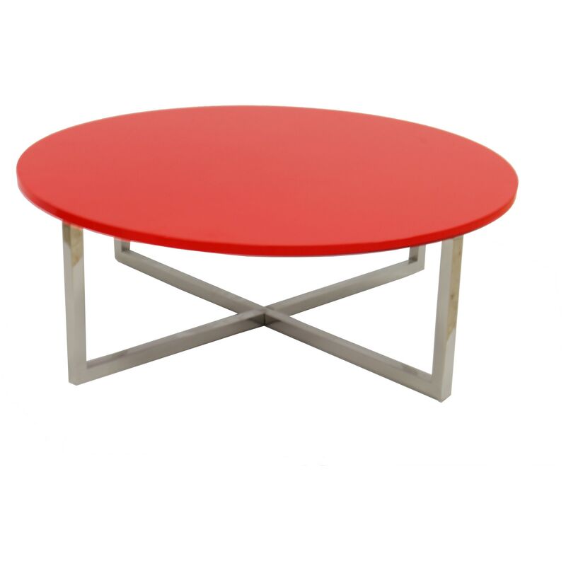 

Rogal - Mesa jennifer, baja, lacada rojo, 90 cms