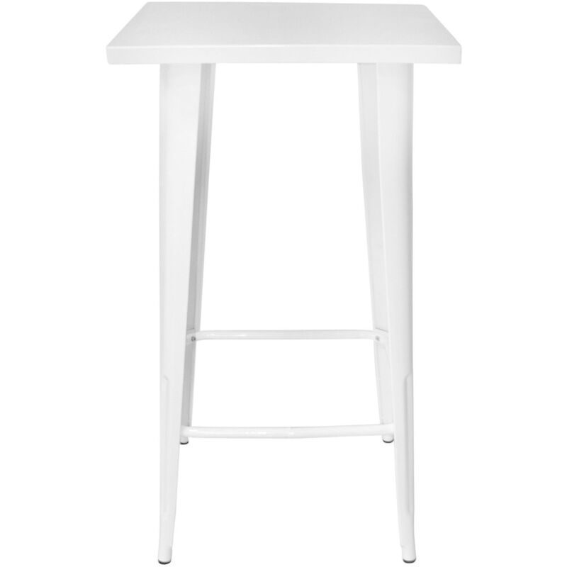 ventemeublesonline - table haute lank blanc - #ffffff