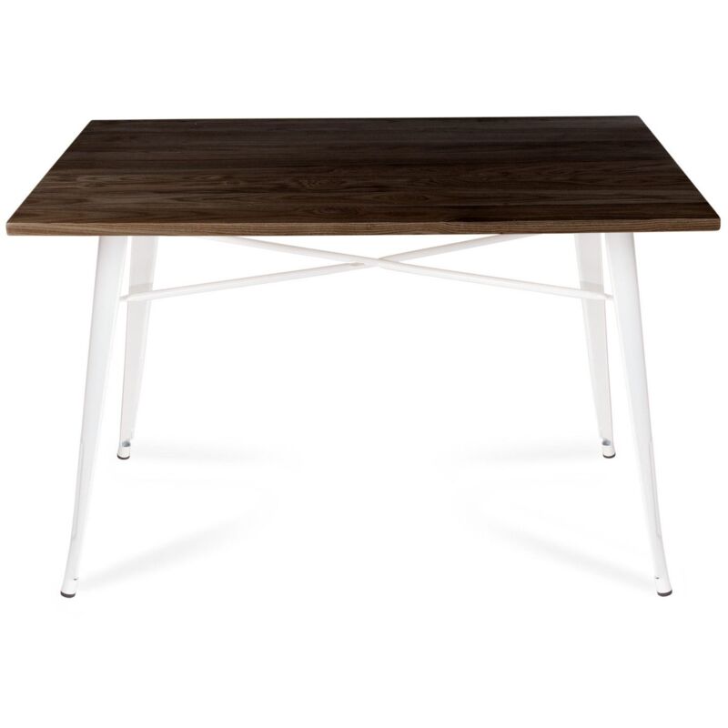 

Mesa Lank Dark Wood Blanca 120 Ancho: 120 Cm X Largo: 80 Cm X Alto: 78 Cm