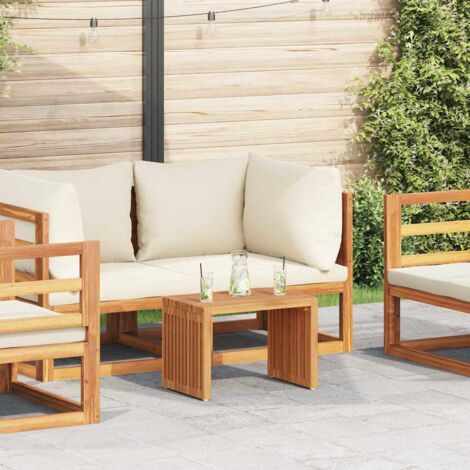 Mesa Lateral de Jardín Manual Marrón 50 x 32.5 x 35 cm