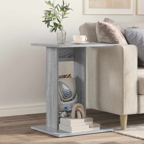 Mesa lateral Gris  45 x 40 x 62,5 cm Madera de ingeniería