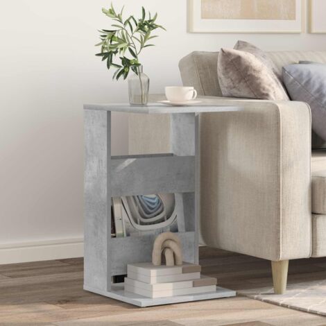 Mesa lateral Gris Concreto 40 x 35 x 60,5 cm