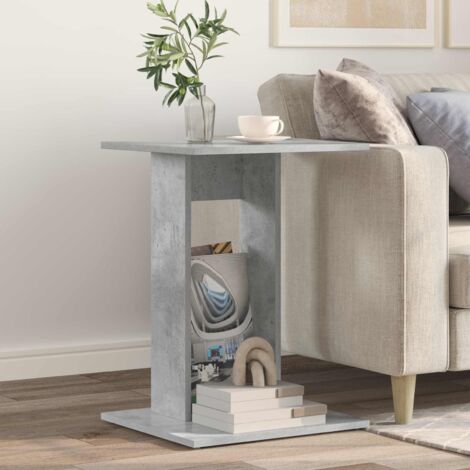 Mesa lateral Gris Concreto 45 x 40 x 62,5 cm