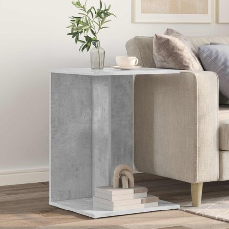 Mesa lateral Gris Concreto 45 x 40 x 62,5 cm