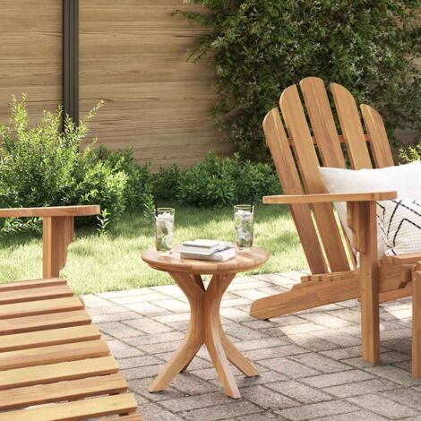 Mesa lateral Marrón 40 x 40 x 41 cm Madera de teca maciza vidaXL