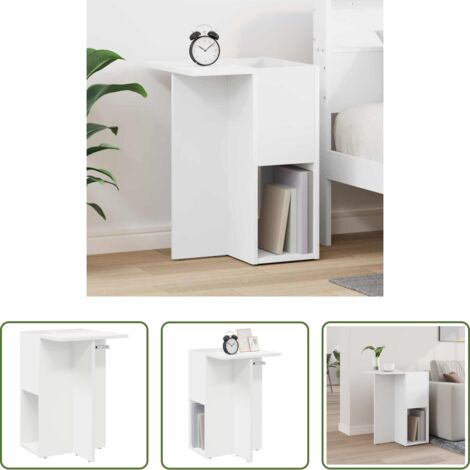 Mesa lateral -  Mesa Auxiliar 35 x 40 x 55 cm Madera de ingeniería