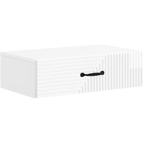 Mesa Lateral Montada en la Pared Brillante 59 x 34,5 x 17 cm