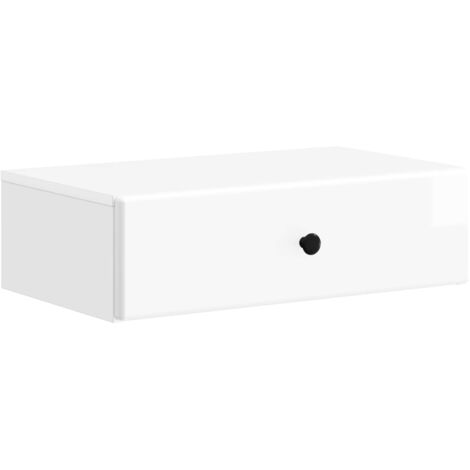 Mesa Lateral Montada en la Pared Brillante 59 x 34,5 x 17 cm