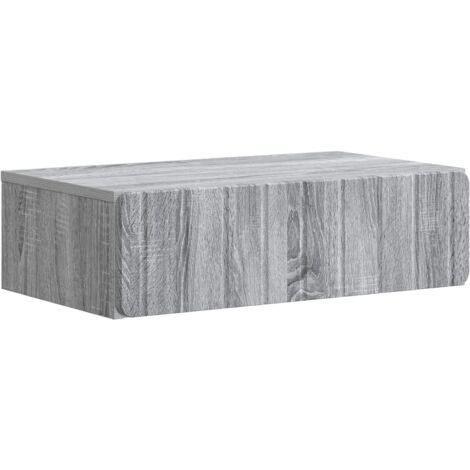 Mesa Lateral Montada en la Pared Gris  59 x 34,5 x 17 cm