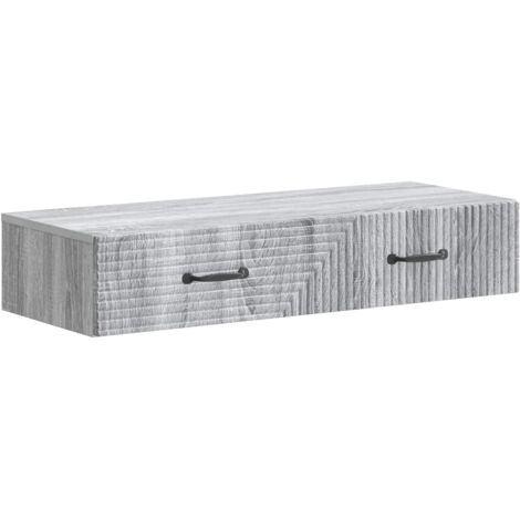 Mesa Lateral Montada en la Pared Gris