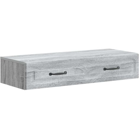 Mesa Lateral Montada en la Pared Gris