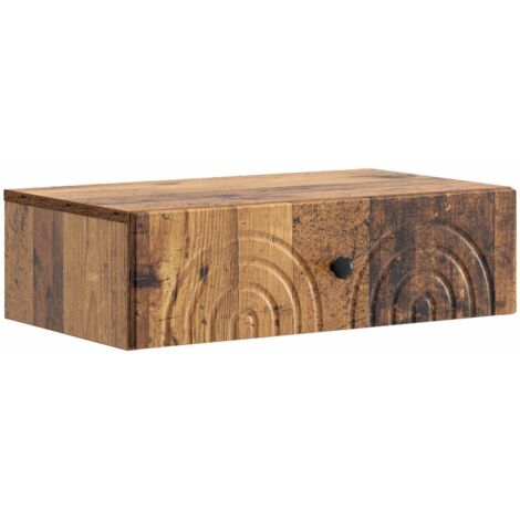 Mesa Lateral Montada en la Pared Madera envejecida