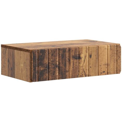Mesa Lateral Montada en la Pared Madera envejecida