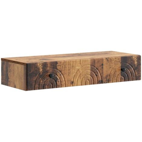 Mesa Lateral Montada en la Pared Madera envejecida