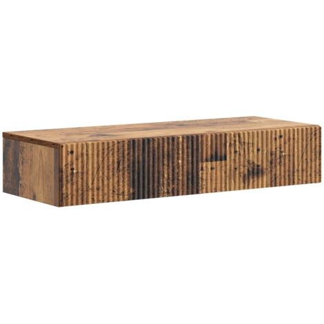 Mesa Lateral Montada en la Pared Madera envejecida