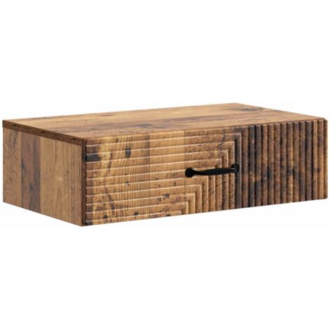 Mesa Lateral Montada en la Pared Madera envejecida