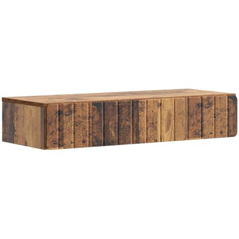 Mesa Lateral Montada en la Pared Madera envejecida