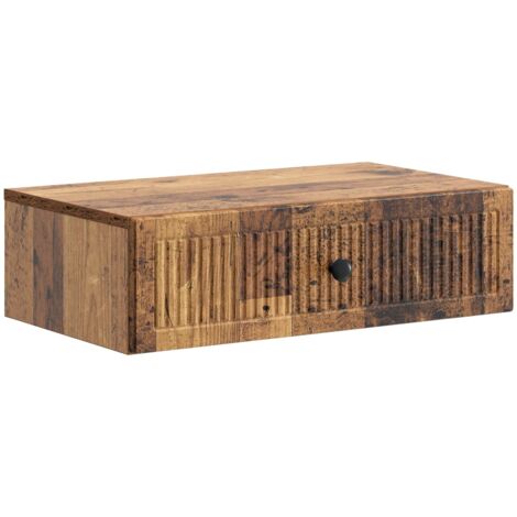 Mesa Lateral Montada en la Pared Madera envejecida