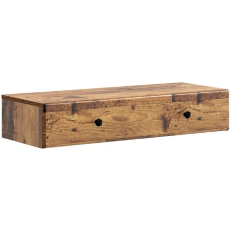 Mesa Lateral Montada en la Pared Madera envejecida
