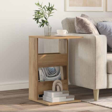 Mesa lateral Roble artesanal 40 x 35 x 60,5 cm