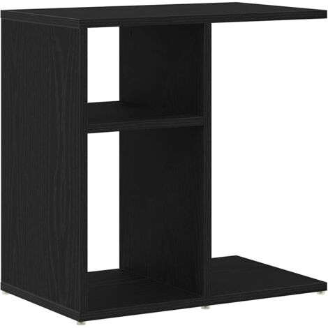 Mesa lateral Roble negro 50 x 30 x 50 cm Madera contrachapada vidaXL