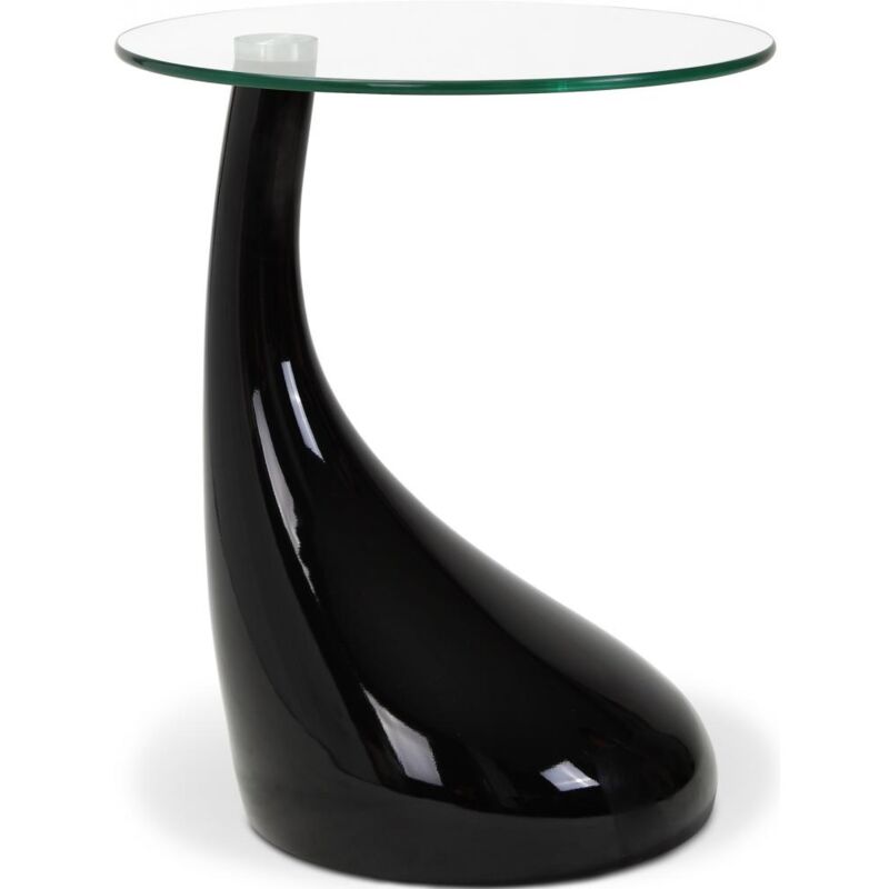 

Privatefloor - Mesa Lawa Bistro Negro Vidrio, Fibra de vidrio, Plástico