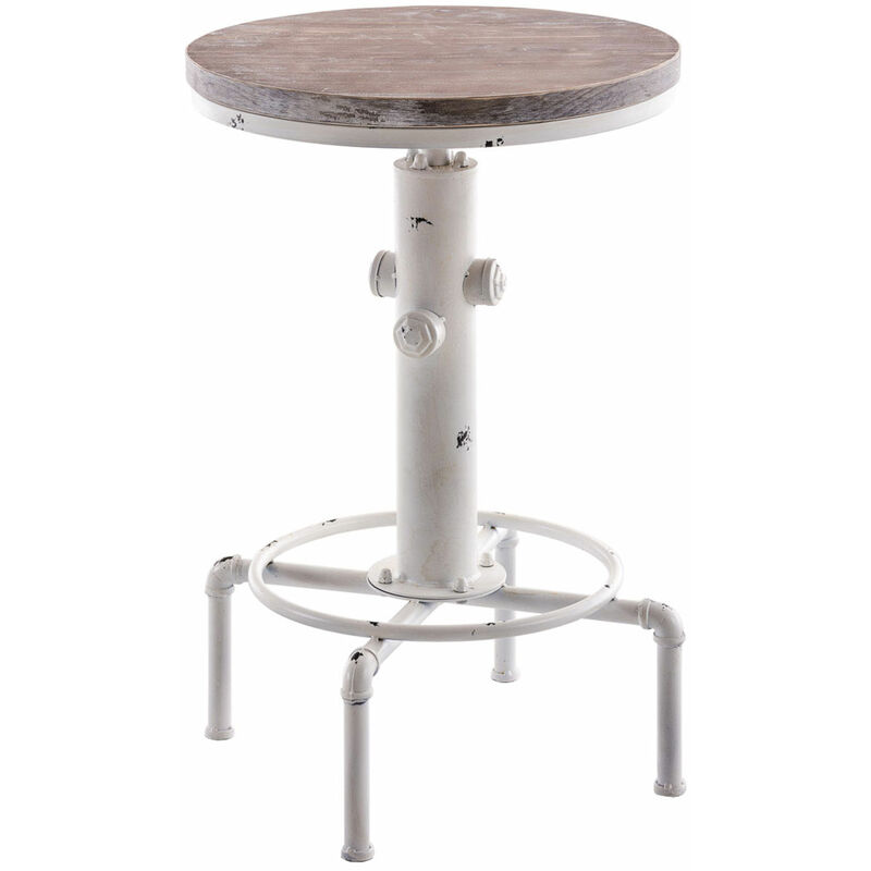 

CLP - Mesa Lumos Industrial Look & Ø 50 cm Antiguo/Blanco