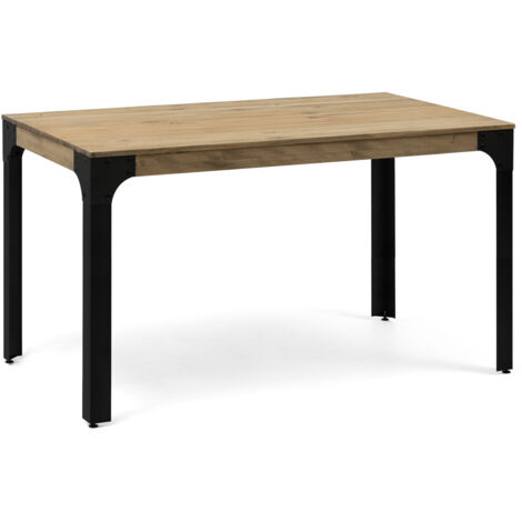 Mesa madera y acero estilo Vintage Industrial modelo Boston medidas 900x1800x750