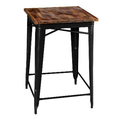 Mesa Metal Madera 66X66X102