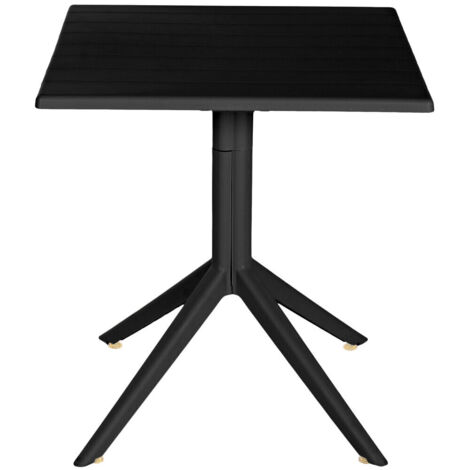 Mesa Metal Pp 70X70X75 Reciclado Negro