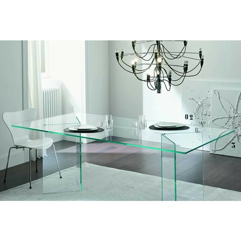

Mesa NICOLE, cristal, 200 x 120 cms