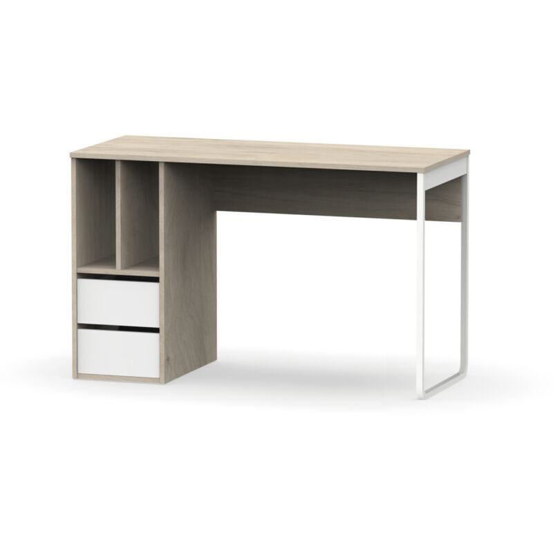 

MESA DE ESCRITO O DESPACHO NOLITA 74CM (ALTO) X 120 CM (ANCHO) X 55 CM (FONDO Color AURORA-BLANCO