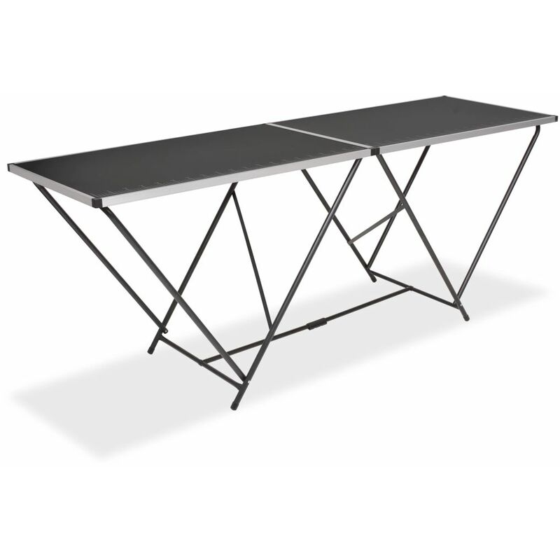 

Mesa para empapelar plegable de MDF y aluminio 200x60x78 cm