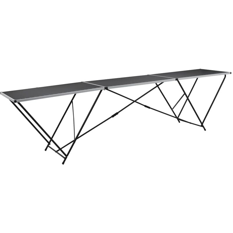 

Mesa para empapelar plegable de MDF y aluminio 300x60x78 cm