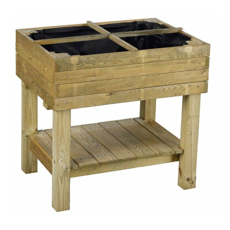 

Mesa para huerto urbano de madera