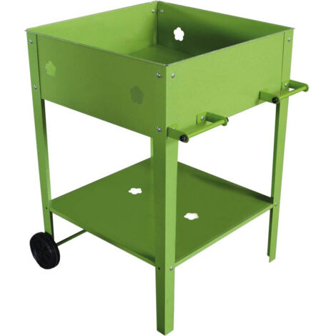 Mesa para macetas "Laurier" - 55 x 55 x 80 cm - Verde