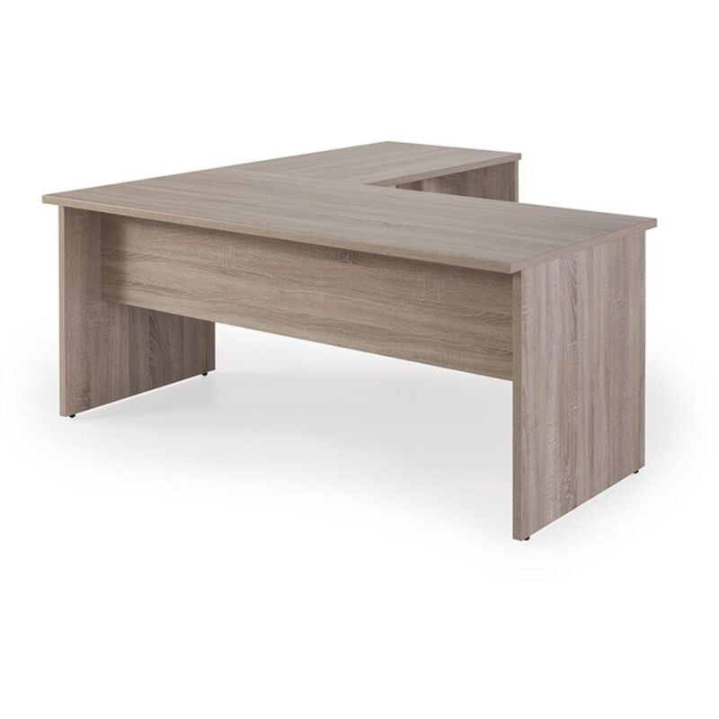 

Mbgorbe - Mesa para oficina o estudio esquinero dos colores a elegir 73/75 cm(alto)140/180 cm(ancho)80/60 cm(fondo) Color OLMO CLARO