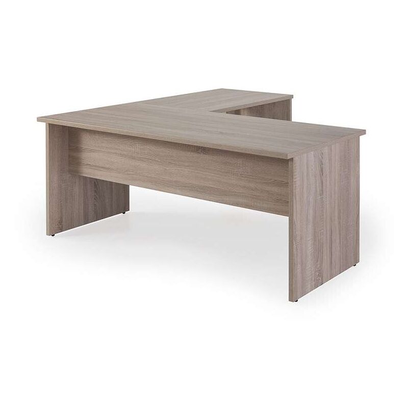 

Mbgorbe - Mesa para oficina o estudio esquinero dos colores a elegir 73/75 cm(alto)160/180 cm(ancho)80/60 cm(fondo) Color OLMO CLARO