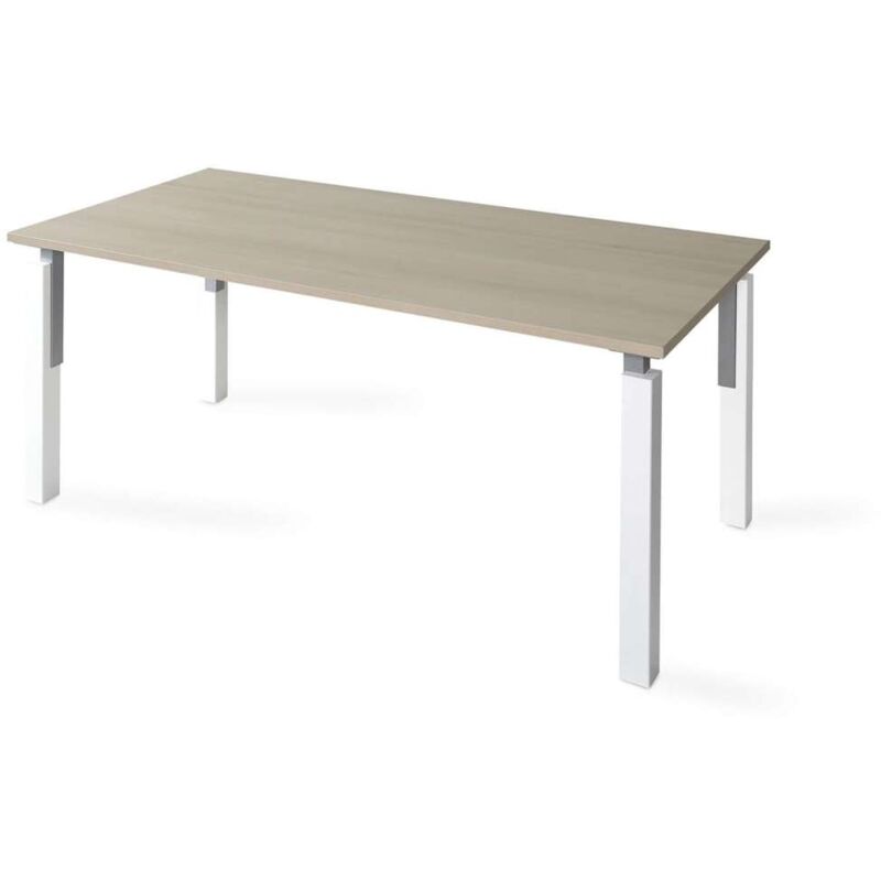 

Mbgorbe - Mesa para oficina o estudio Neko acabado dos colores 74 cm(alto)140 cm(ancho)80 cm(fondo) Color OLMO CLARO