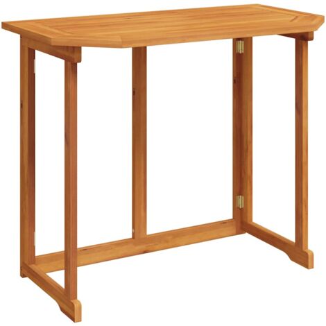 Mesa para terraza bistró madera maciza de acacia 90x50x75 cm vidaXL