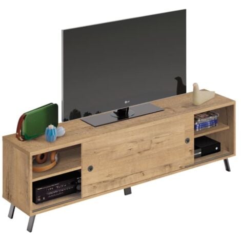 Mueble TV 160 cm color roble aurora estilo nórdico Oslo