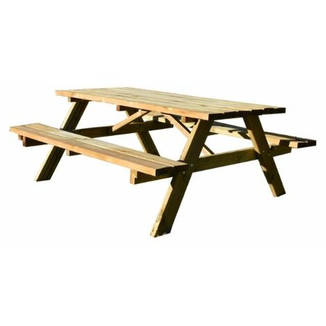 Mesa Picnic Clásica 177x152x71 cm