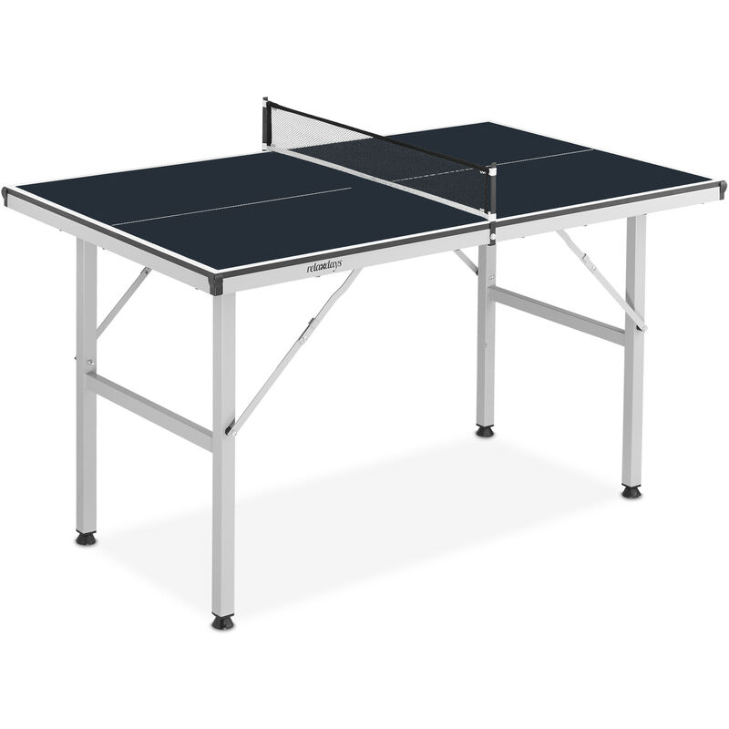 

Mesa Ping Pong, Tablero Pimpón Plegable, Tabla Tenis Midi, Incluye Red, para Interior, 72 x 75 x 125 cm, Negra