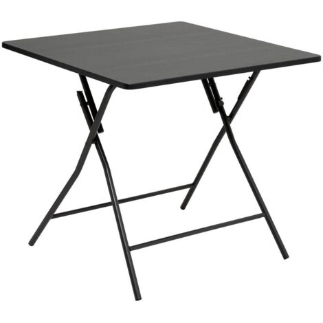 Mesa plegable 4 plazas negra  - 5five