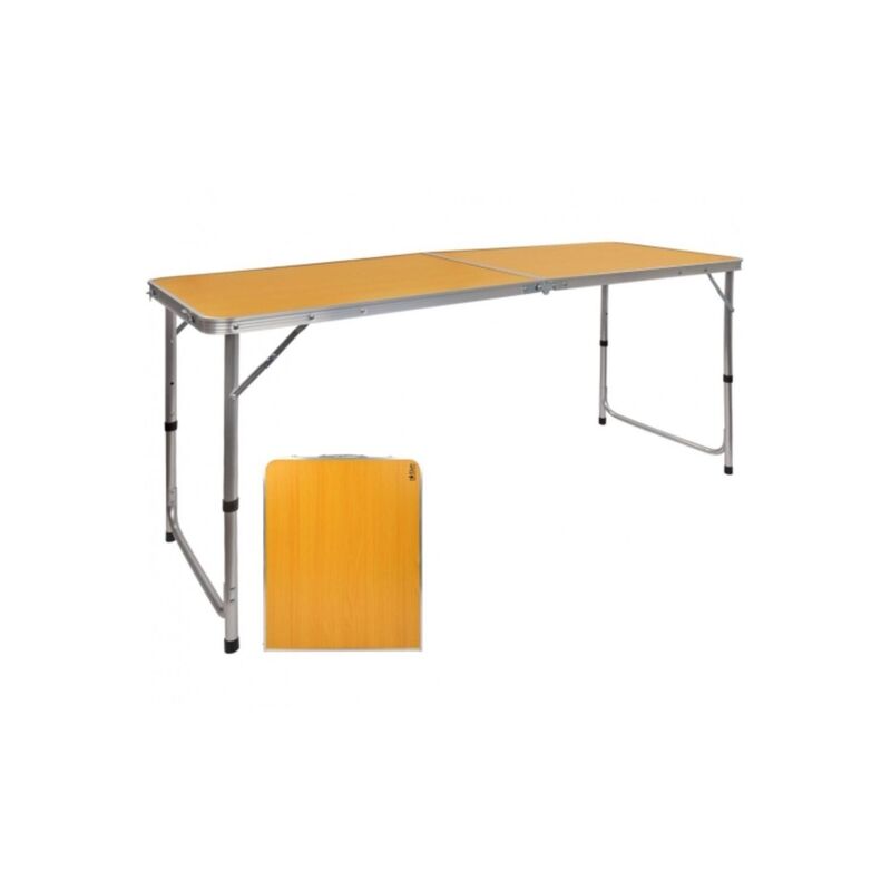 

Mesa Camping Plegable Maletin 150X60X54/62/70Cm