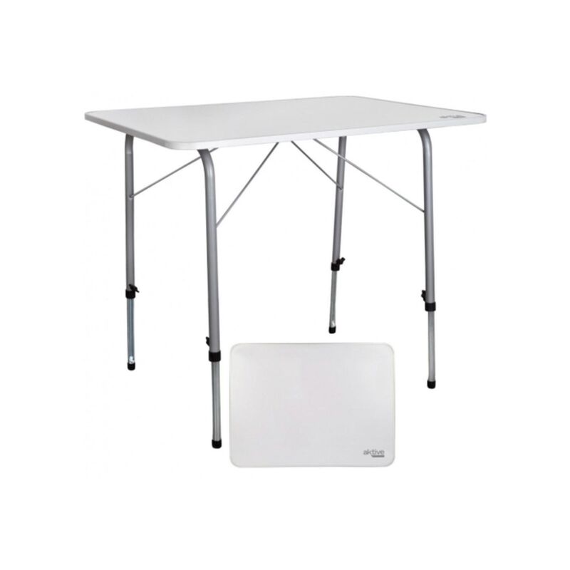 

Mesa Camping Regulable 80X60Xh50/69 Cm - Blanca