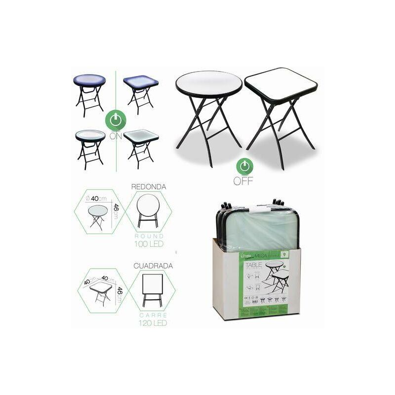 

Teletiendaoutlet - Mesa Plegable Con Led
