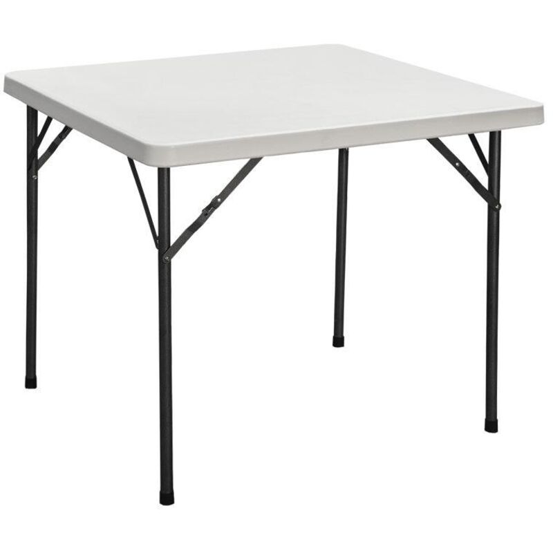 

PLIMPO mesa plegable cuadrada blanca 88x88x74cm
