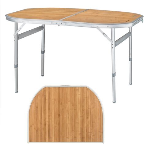 Mesa plegable de bambú KING CAMP de 120 x 80 cm